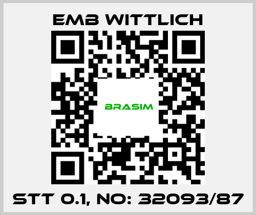 EMB Wittlich-STT 0.1, NO: 32093/87 price