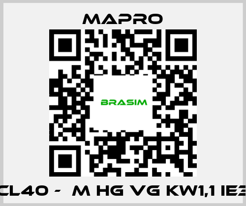 Mapro-CL40 -  M HG VG kW1,1 IE3 price