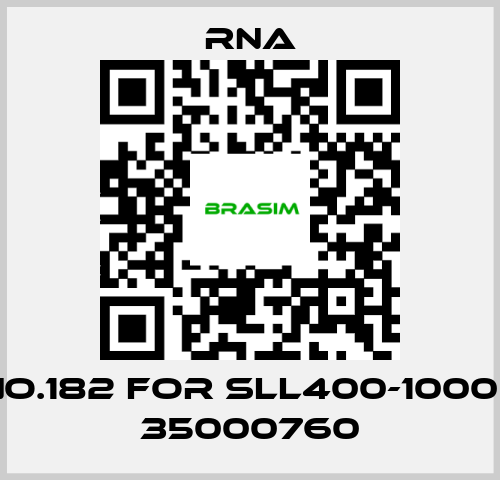 RNA-NO.182 for SLL400-1000 / 35000760 price