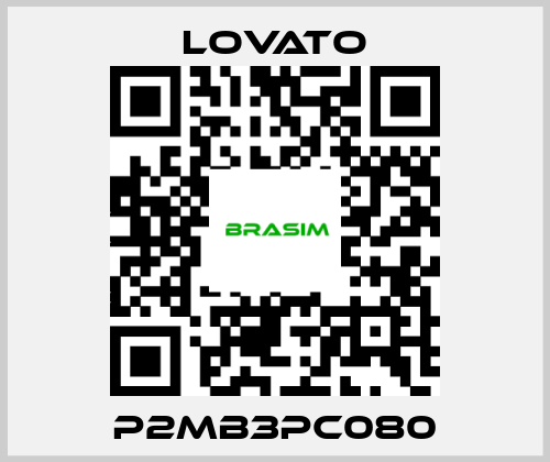 Lovato-P2MB3PC080 price