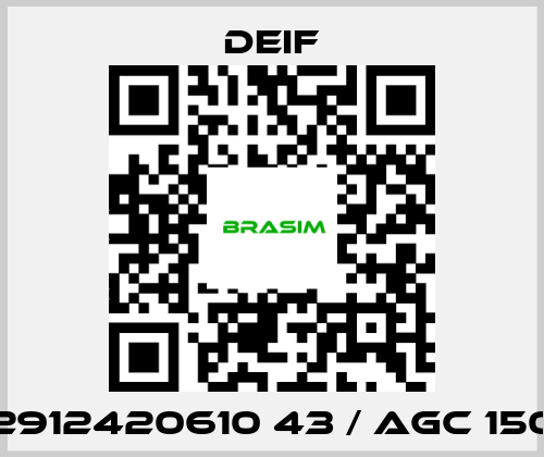 Deif-2912420610 43 / AGC 150 price