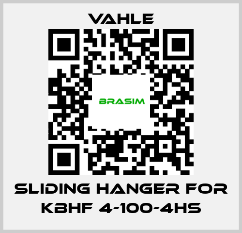 Vahle-Sliding hanger for KBHF 4-100-4HS price