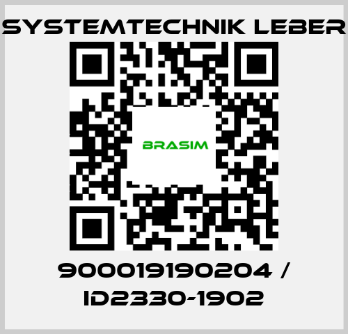 Systemtechnik LEBER-900019190204 / ID2330-1902 price