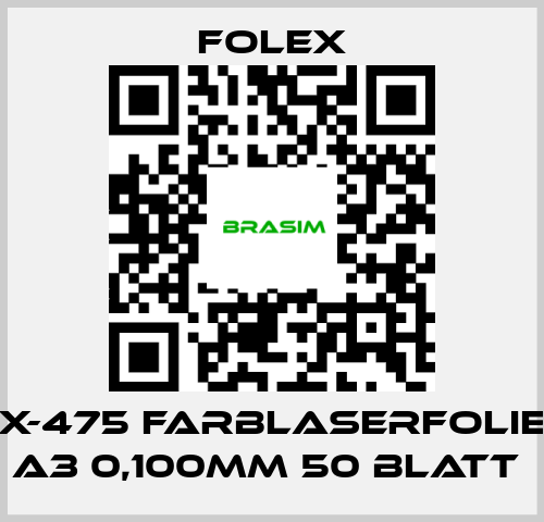 Folex-X-475 FARBLASERFOLIE A3 0,100MM 50 BLATT  price