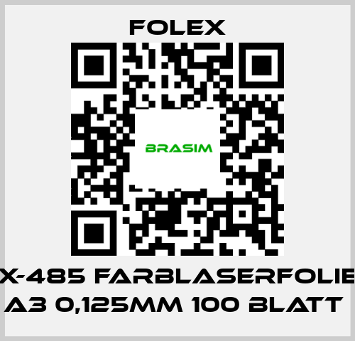 Folex-X-485 FARBLASERFOLIE A3 0,125MM 100 BLATT  price