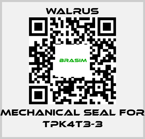 Walrus-Mechanical seal for TPK4T3-3 price