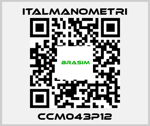 ITALMANOMETRI-CCM043P12 price