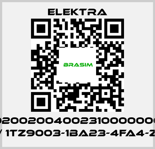 ELEKTRA-02002004002310000000 / 1TZ9003-1BA23-4FA4-Z price