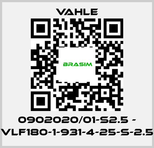 Vahle-0902020/01-S2.5 - VLF180-1-931-4-25-S-2.5 price