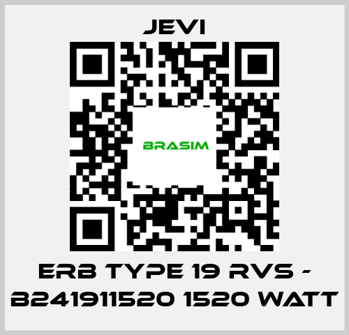 JEVI-ERB type 19 RVS - B241911520 1520 Watt price