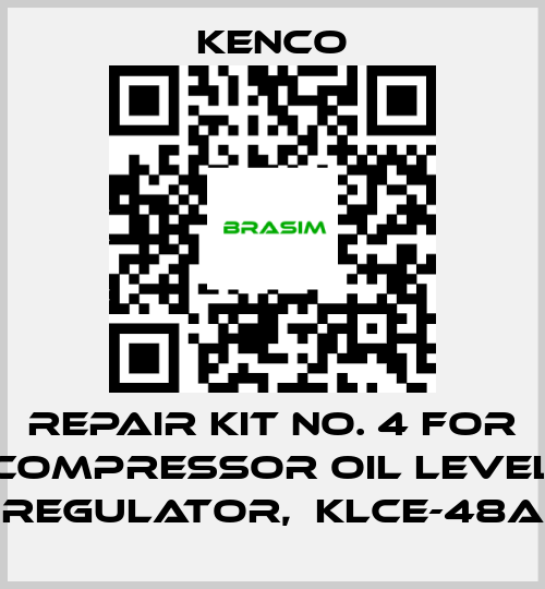 Kenco-Repair kit No. 4 for compressor oil level regulator,  KLCE-48A price