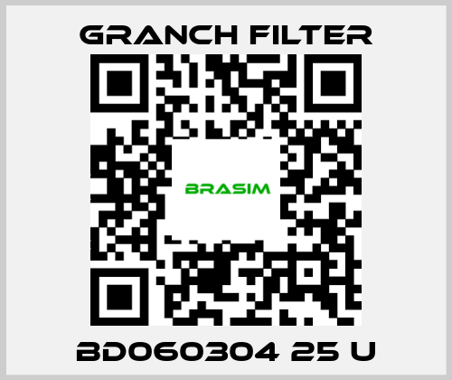 GRANCH FILTER-BD060304 25 U price