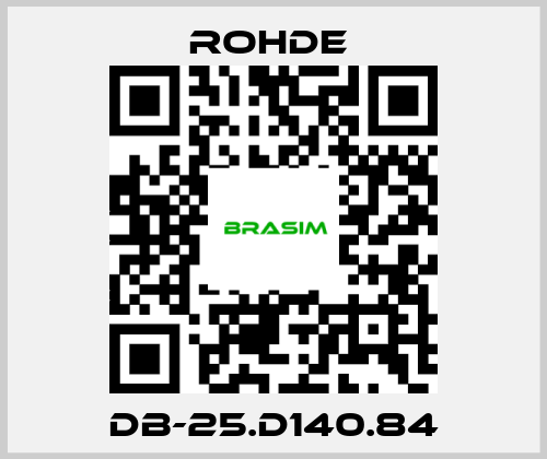 Rohde -DB-25.D140.84 price