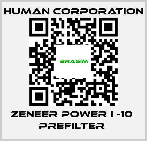 Human Corporation-ZENEER POWER I -10  PREFILTER  price