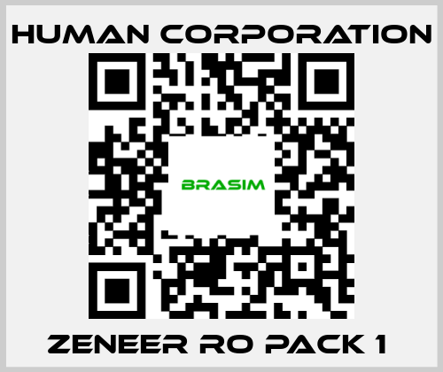 Human Corporation-ZENEER RO PACK 1  price