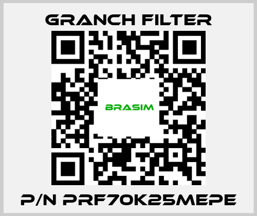 GRANCH FILTER-P/N PRF70K25MEPE price