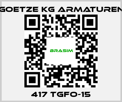 Goetze KG Armaturen-417 tGFO-15 price