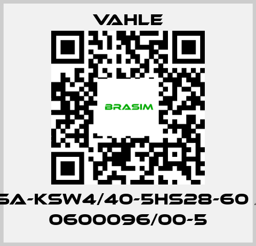 Vahle-SA-KSW4/40-5HS28-60 / 0600096/00-5 price