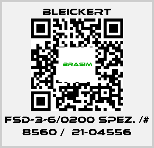 Bleickert-FSD-3-6/0200 spez. /# 8560 /  21-04556 price