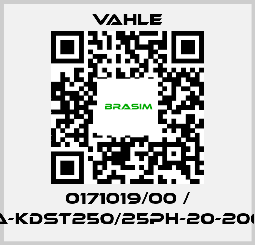 Vahle-0171019/00 / SA-KDST250/25PH-20-2000 price