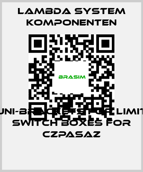 LAMBDA SYSTEM KOMPONENTEN-Uni-brackets for limit switch boxes for CZPASAZ price