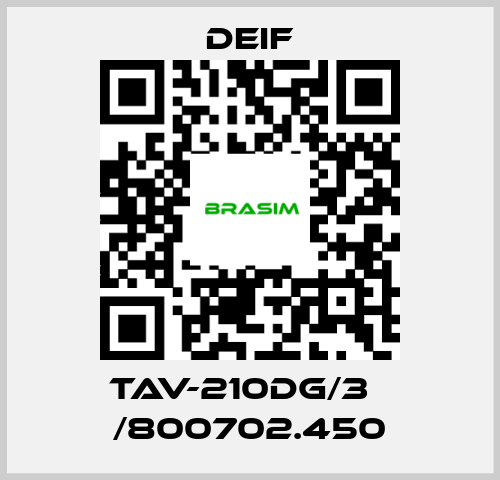 Deif-TAV-210DG/3   /800702.450 price