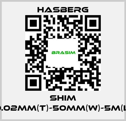 Hasberg-SHIM 0.02MM(T)-50MM(W)-5M(L) price