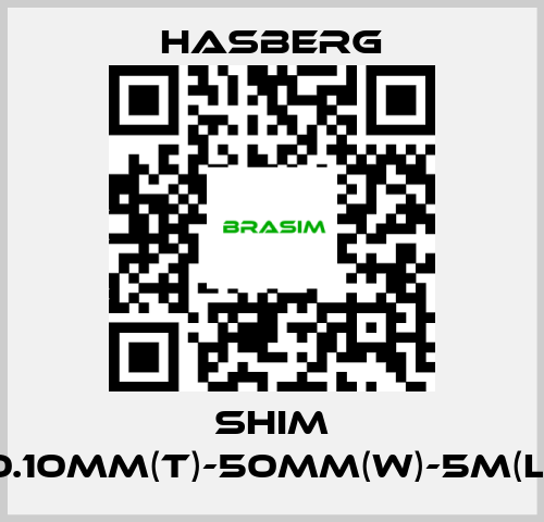 Hasberg-SHIM 0.10MM(T)-50MM(W)-5M(L) price