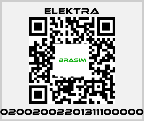 ELEKTRA-02002002201311100000 price