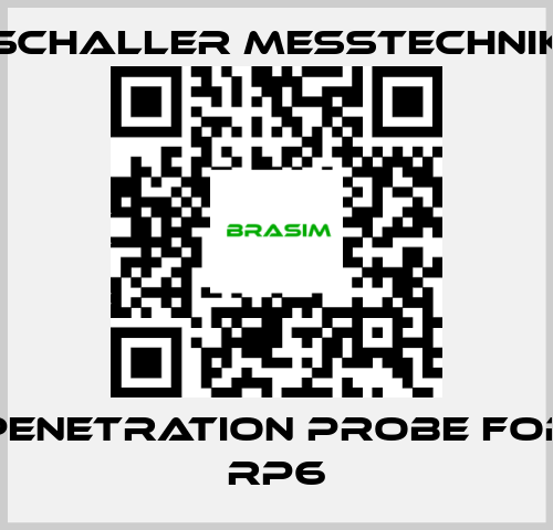 Schaller Messtechnik-penetration probe for RP6 price