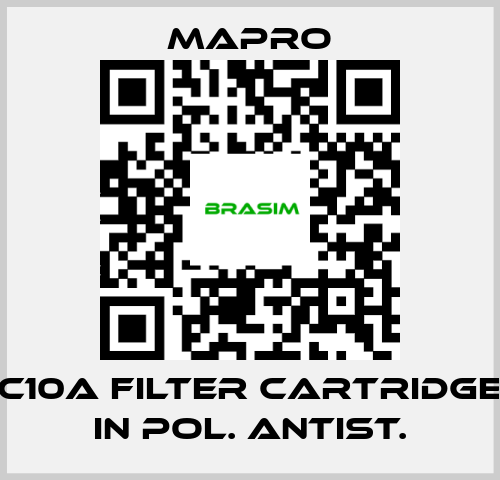 Mapro-C10A filter cartridge in pol. Antist. price