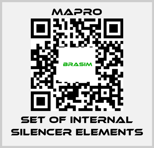 Mapro-set of internal silencer elements price