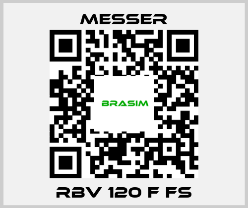 Messer-RBV 120 F FS price