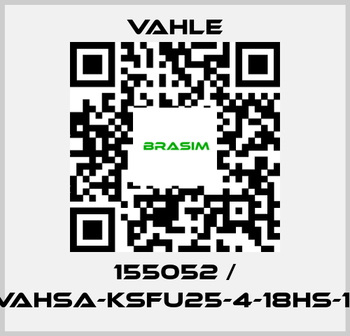 Vahle-155052 / EVAHSA-KSFU25-4-18HS-1,0 price