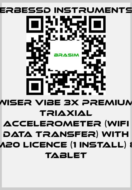 ERBESSD INSTRUMENTS-WiSER VIBE 3X PREMIUM Triaxial Accelerometer (WiFi Data Transfer) with M20 Licence (1 install) & Tablet price