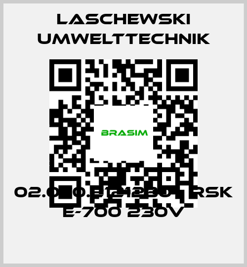 LASCHEWSKI UMWELTTECHNIK-02.070.2121230 - RSK E-700 230V price