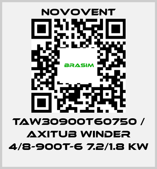 Novovent-TAW30900T60750 / AXITUB WINDER 4/8-900T-6 7.2/1.8 kW price