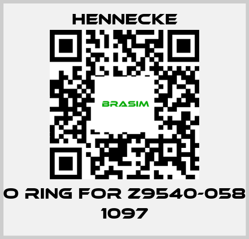 Hennecke-o ring for Z9540-058 1097 price