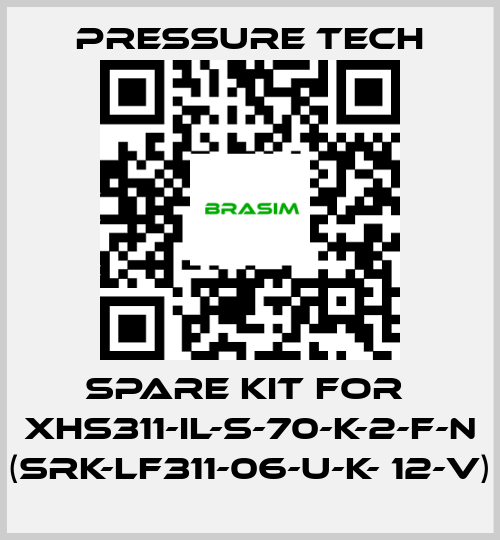 Pressure Tech-Spare kit for  XHS311-IL-S-70-K-2-F-N (SRK-LF311-06-U-K- 12-V) price