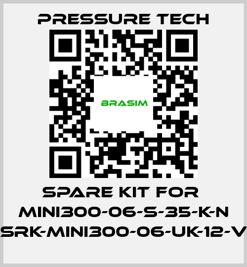 Pressure Tech-Spare kit for  MINI300-06-S-35-K-N (SRK-MINI300-06-UK-12-V) price