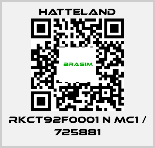 HATTELAND-RKCT92F0001 N MC1 / 725881 price