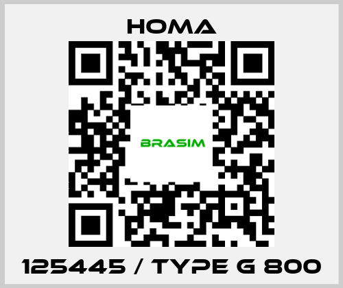 HOMA-125445 / Type G 800 price