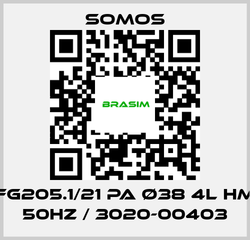 Somos-FG205.1/21 PA ø38 4l HM 50Hz / 3020-00403 price