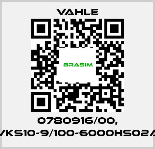 Vahle-0780916/00, VKS10-9/100-6000HS02A price