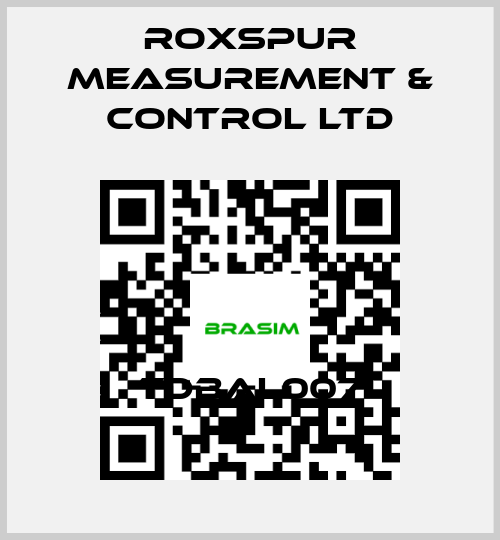 Roxspur Measurement & Control Ltd-TDBAL007 price