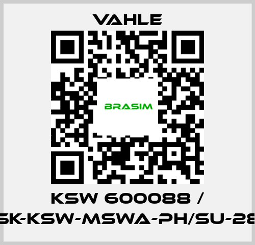 Vahle-KSW 600088 / SK-KSW-MSWA-PH/SU-28 price