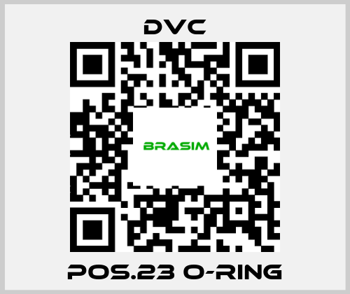 DVC-Pos.23 O-ring price