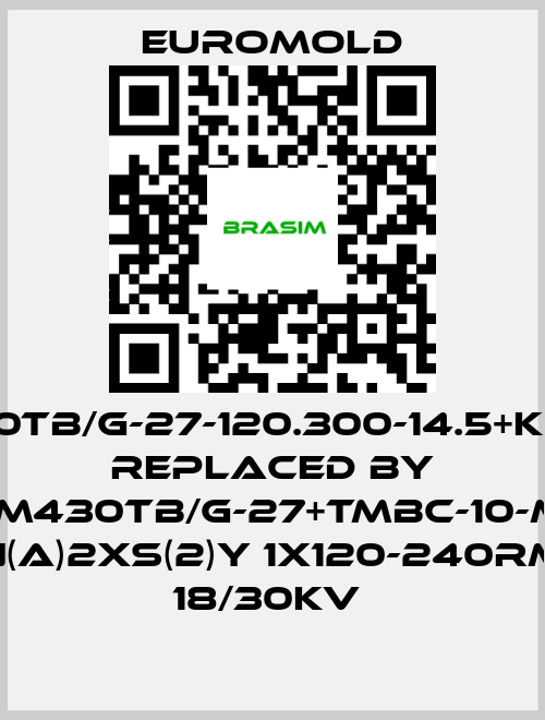 EUROMOLD-3x(M430TB/G-27-120.300-14.5+kitMT)MT replaced by 3X(M430TB/G-27+TMBC-10-M16) N(A)2XS(2)Y 1X120-240RM 18/30KV  price