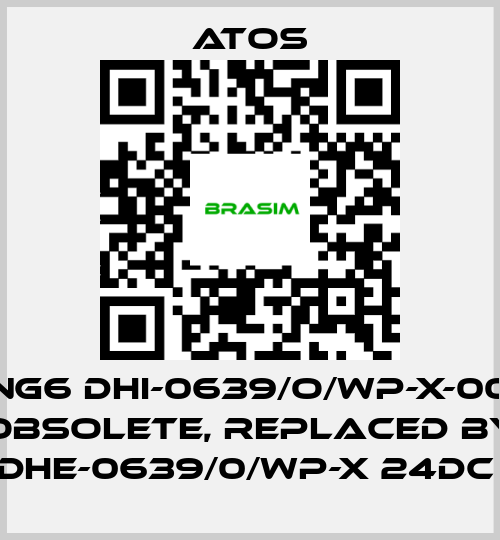 Atos-NG6 DHI-0639/O/WP-X-00 obsolete, replaced by DHE-0639/0/WP-X 24DC  price