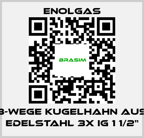 Enolgas-3-wege Kugelhahn aus Edelstahl 3x IG 1 1/2“ price